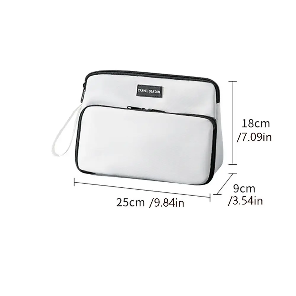 Мужская косметичка большой емкости с отделением для сухого и влажного воздуха, двухслойная ручная косметичка, водонепроницаемая сумка для хранения косметики, дорожная сумка