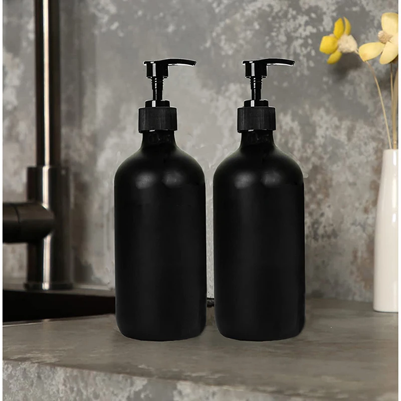 300/500ML Plastic Pump Bottles Shampoo Conditioner Body Wash Soap Dispenser Refillable Lotion Containers for Bathroom