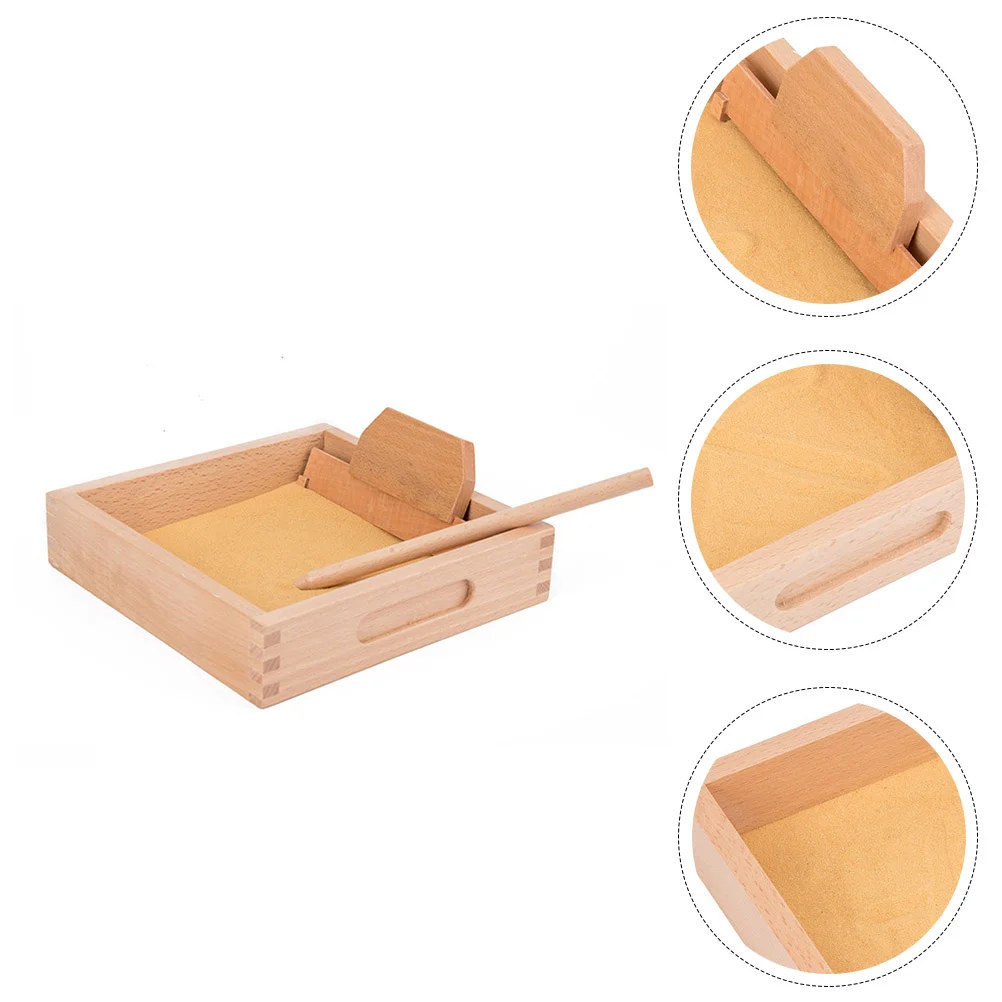 

Scratch Sandbox Toy Toys Writing Practicing Wooden Plaything Table Children Individual