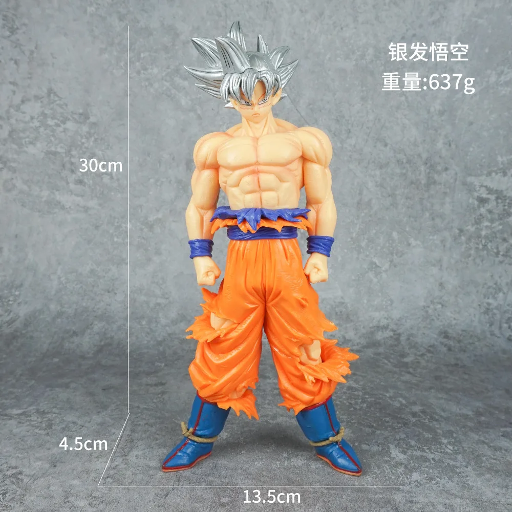 Dragon Ball Sun Wukong Anime Document Painting, Anime Action Figure Collection, Grand Modèle, Jouet Cadeau, exposée des Soldats, 30cm, Gratuit