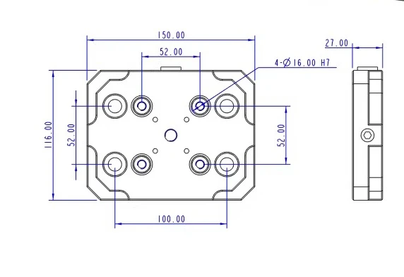 Quick Change Zero Point Workholding Plate - High-Stability Industrial Clamping System for CNC