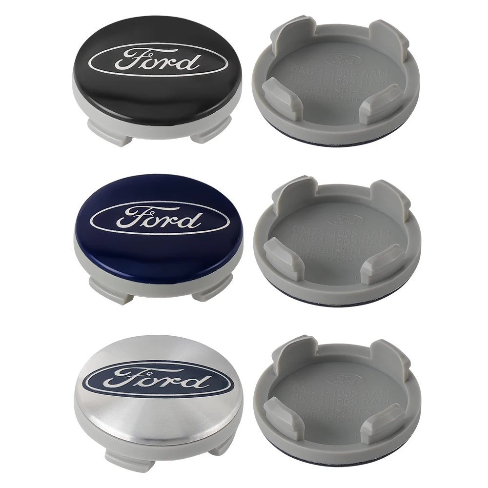 

Комплект из 4 шт. колпачков-заглушек для центра диска 54 мм, синие с хромом, для большинства моделей Ford: Focus, Fiesta, Ka, Kuga, Mk, Ranger