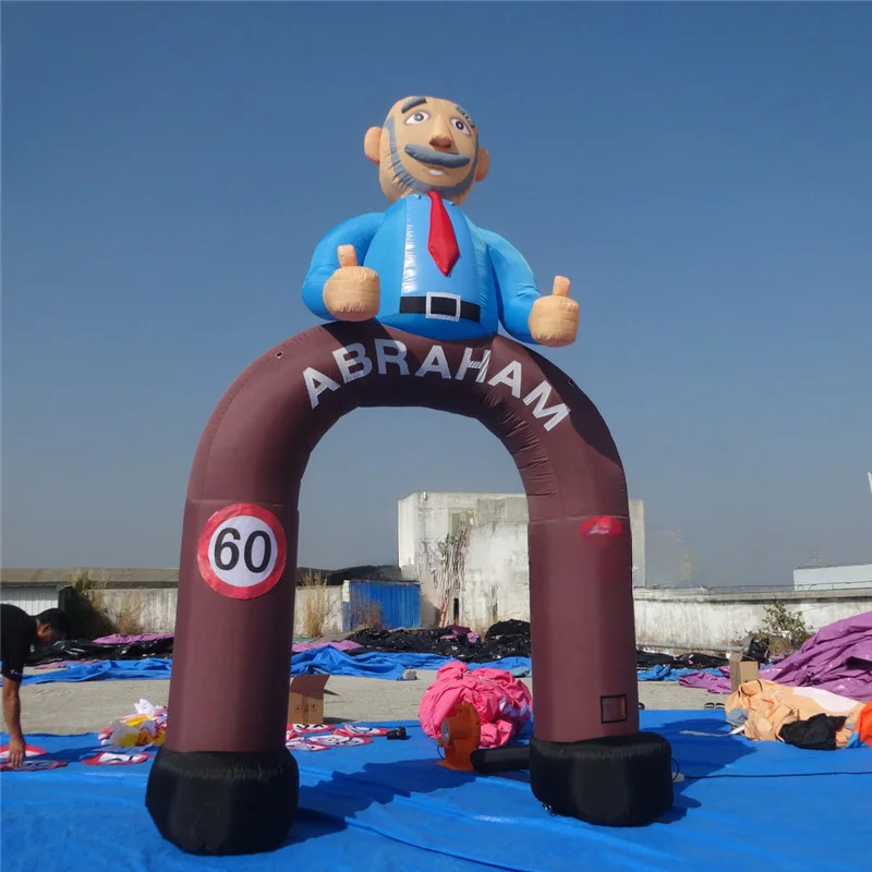 Factory Supply Holland Cartoon Inflatable Abraham Arch Balloon for Decoration