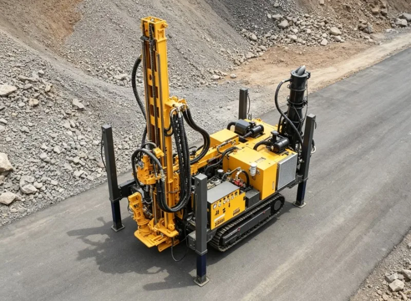 Mobile Crawler RC Borehole Rig For Rural Water Well Construction And Regional Mineral Prospecting Work