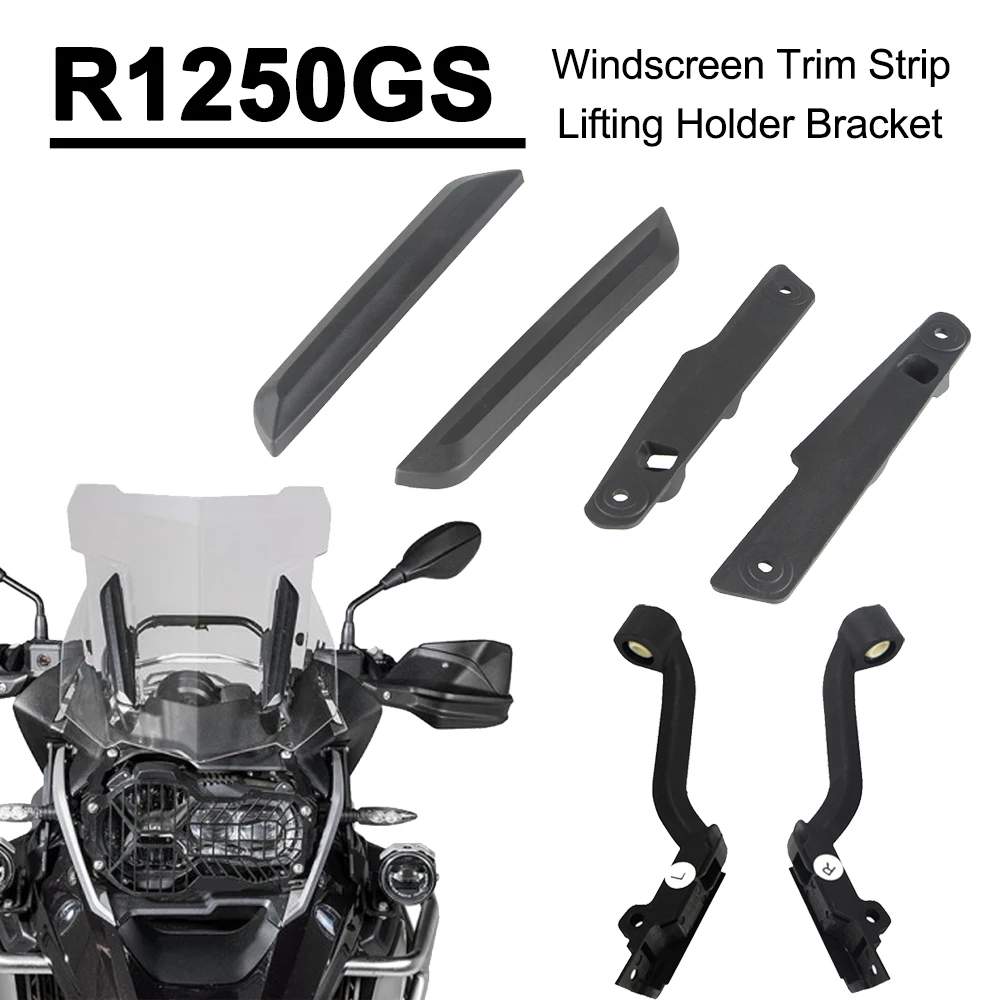 For BMW R1250GS ADV R1200GS Adventure 2013-2025 Windscreen Bracket Windshield Strip Adjustable Lifting Holder R1250 R1200 GS