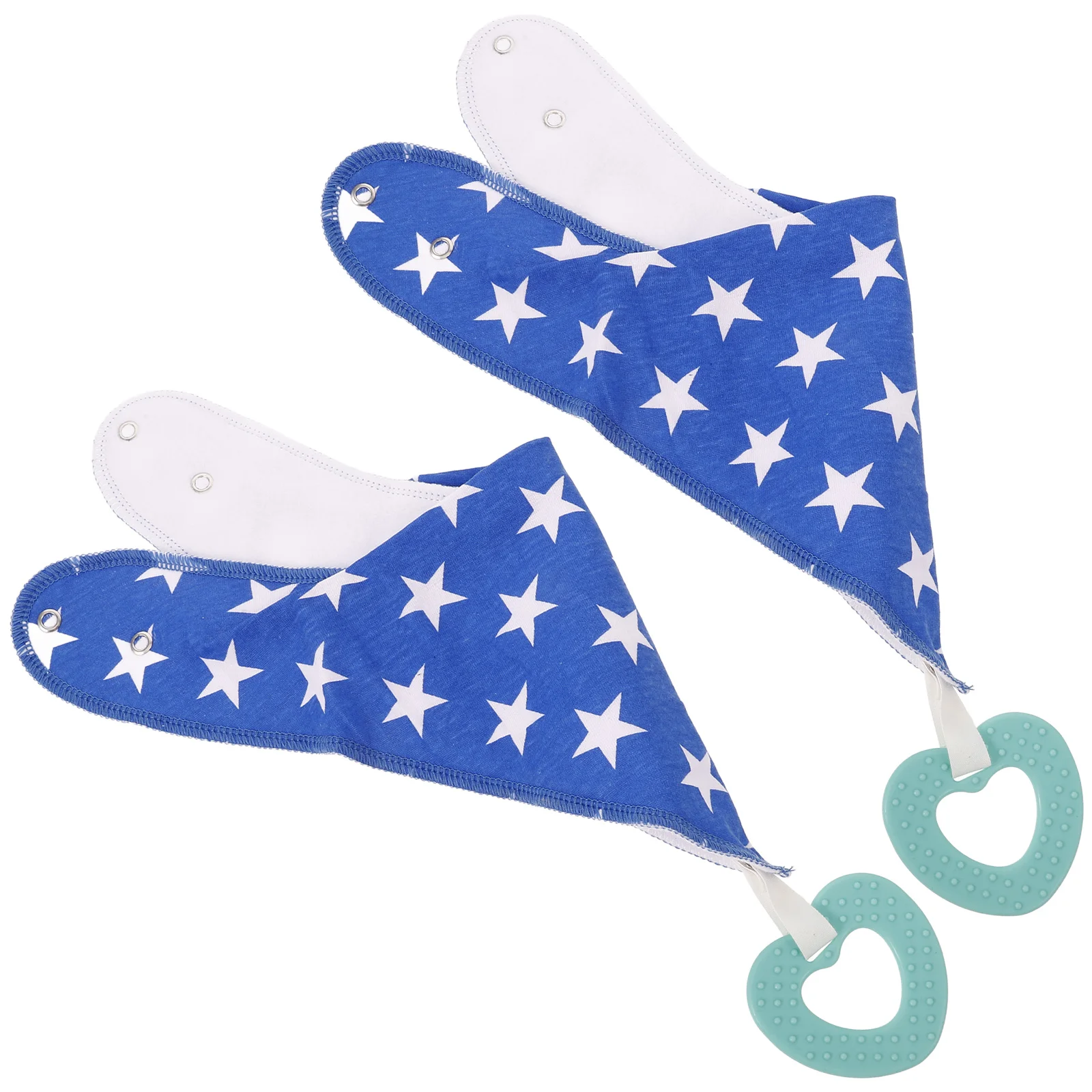 

2Pcs Baby Bandana Drool Bibs Cotton Triangular Soft Baby Bibs for Newborn Boys Girls Feeding Eating Supplies Toddler Bib