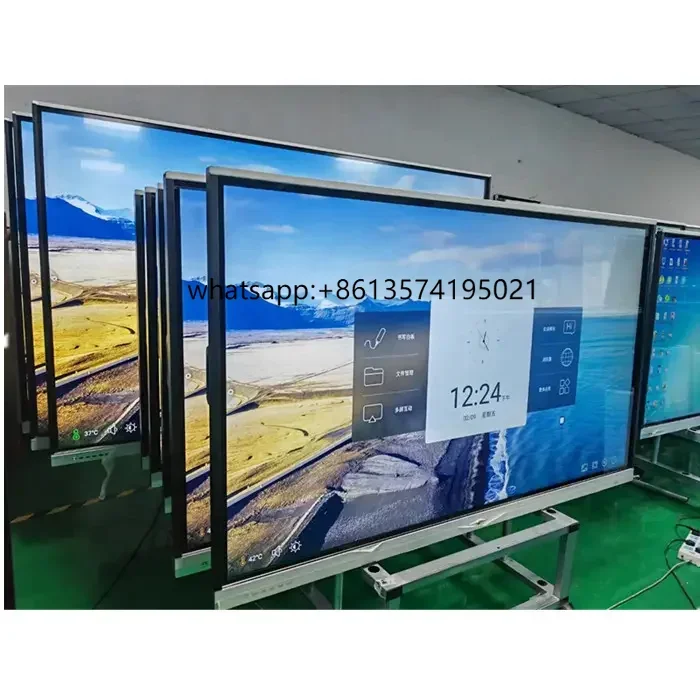 

T55 65 75, 86 дюймов, сенсорный ЖК-экран, интерактивная плоская панель, 4k Win10, Android, умная интерактивная доска для школьных встреч