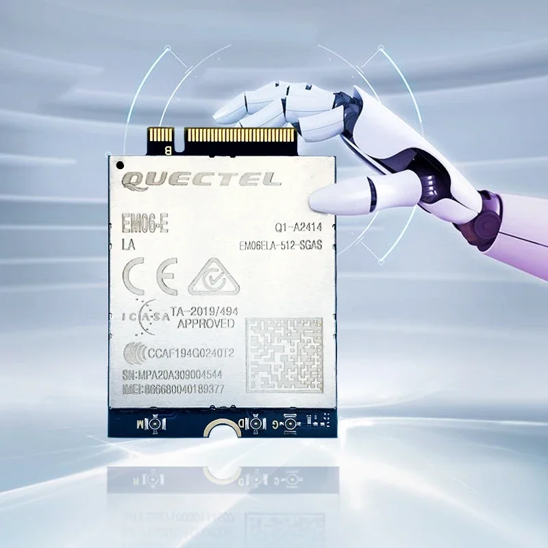Quectel EM06-E EM06 EM06ELA-512-SAGS LTE-A Cat6 FDD-LTE/TDD-LTD UMTS/HSPA+ Модуль Form Factor 300 Мбит/с M.2 для EMEA/ APAC/ Бразилии
