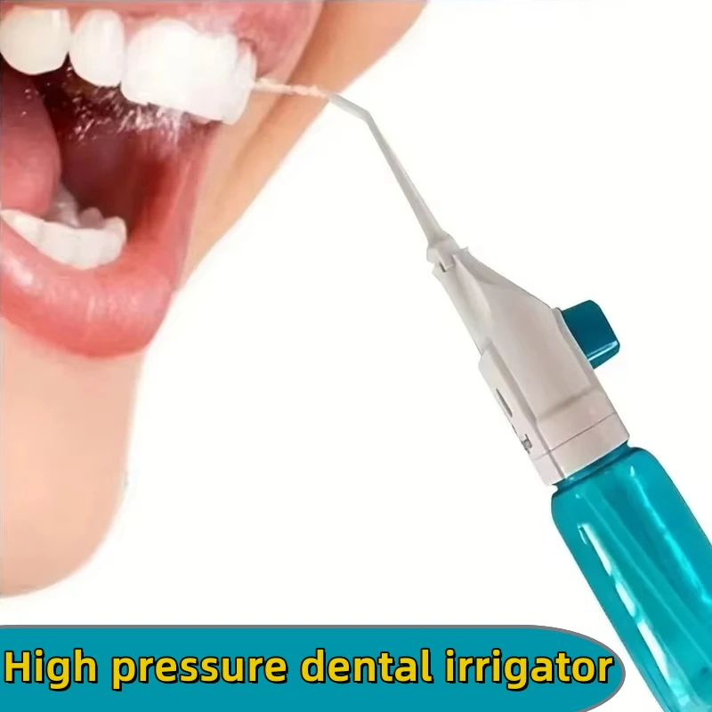 Household High Pressure Oral Irrigator Portable Teeth Clean Water Dental Floss Manual High Pressure Water Toothpick 2024