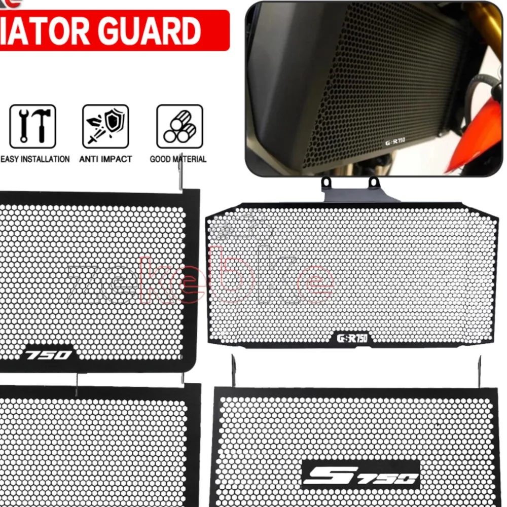 

For Suzuki GSR750 Non-ABS GSX-S750 / Z GSX-S750 2017-2026 Motorcycle Accessories Radiator Grille Guard Cover Fuel Tank Protect
