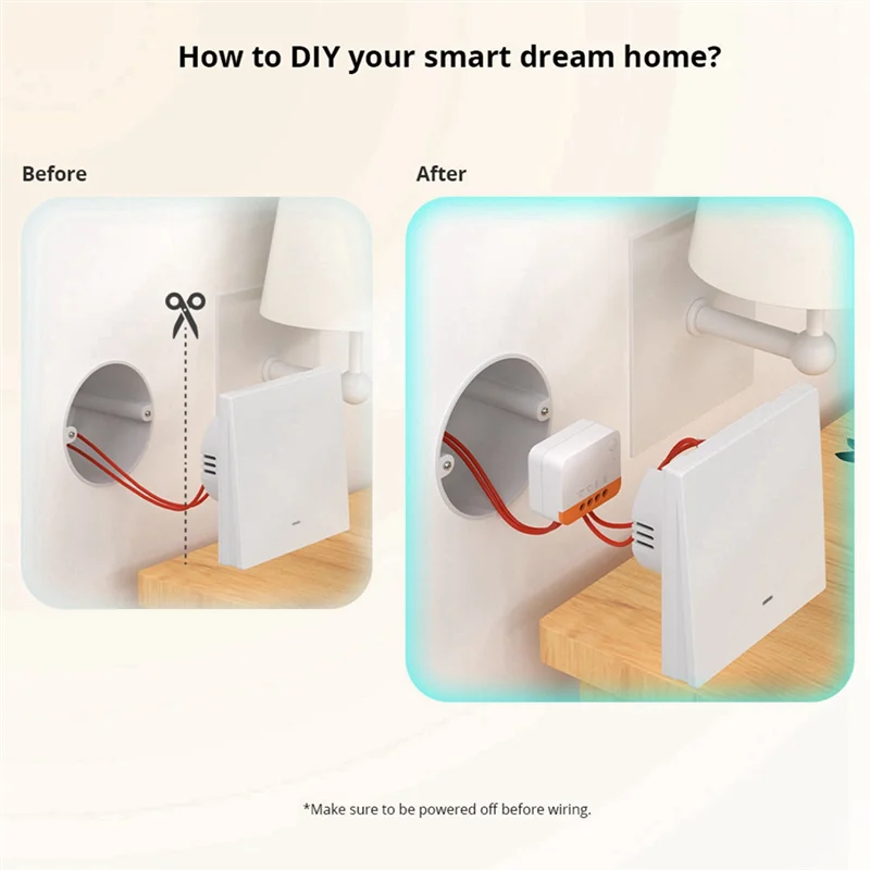

Подходит для проводов ZBMINI-L2, экстремальный интеллектуальный переключатель Zigbee, поддержка Alexa Home Assistant Zigbee2mqtt Smartthings HUB