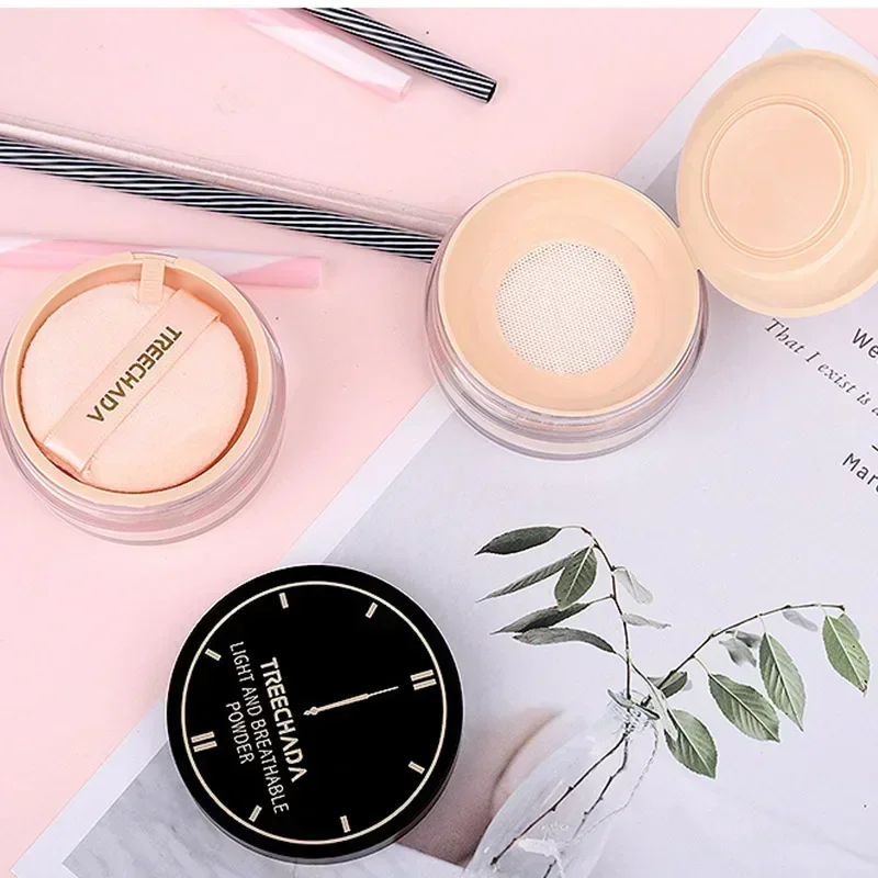 TREECHADA Light Breathable Setting Loose Powder 24-Hour Makeup Long-Lasting Oil-Control Waterproof Cosmetic Thailand Beauty
