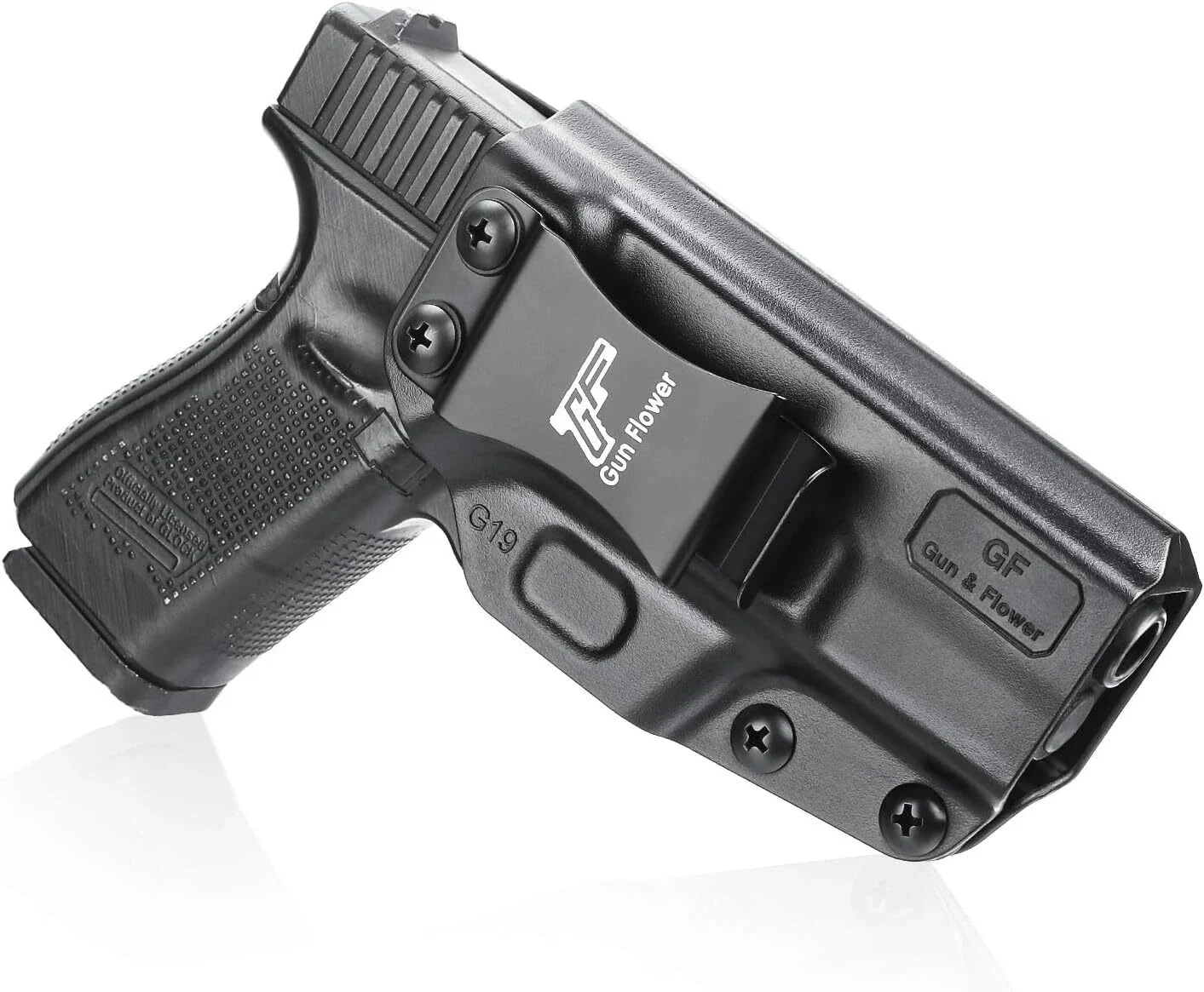 IWB Holster Compatible with G17 G19 19X 44 45 (Gen 3-5),23 32(Gen3-4),Metal Clip,Inside waistband polymer holster,Right Hand