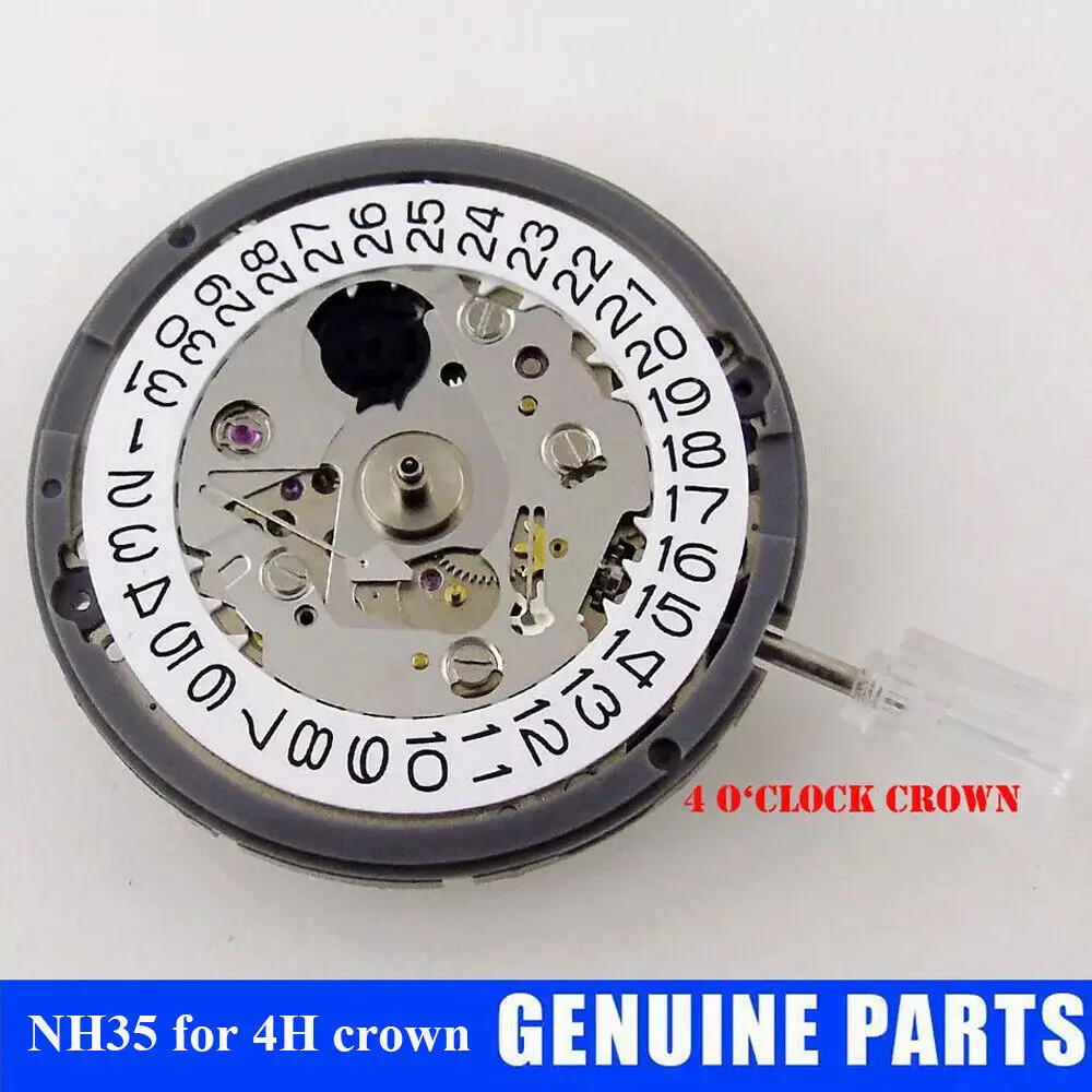 NH35A NH36A การเคลื่อนไหววัน/วันที่ 24 Jewels Fit 3/3.8/4 นาฬิกาความแม่นยําสูง Part