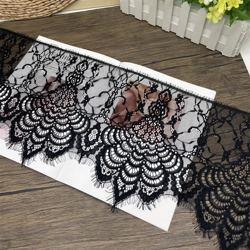 (1 yards/roll) African fabric lace high quality 2024 pressurized unilateral eyelash DIY women's skirt splicing home accessories