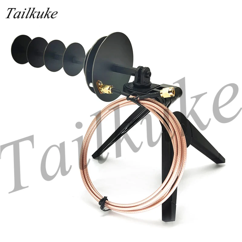 2.4G Wifi Directional Yagi Antenna Cannon Signal Gun Wireless Network Card B Station PCB Rounds