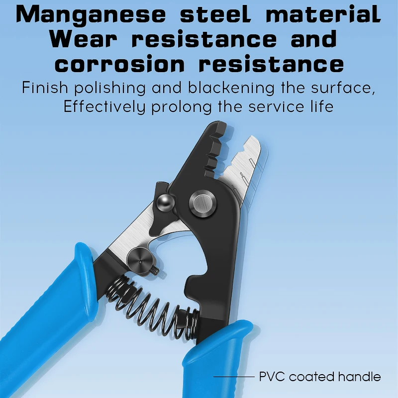 Drie-poort Fiber Striptang Optische Vezel Stripper FTTH Tool Glasvezeldraad Stripper