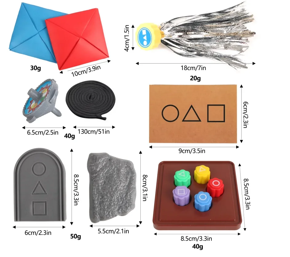 Korean Folk Game Sets Dice Party Game Props Square Circle Triangle Family Party Game Stone Catching Game Props For Kid Hot Game