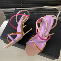 Eilyken New Design Narrow Band Buckle Strap Sandals Womens Hollow Out High Heels Sexy Open Toe Banquet Party Shoes Zapatos Muj