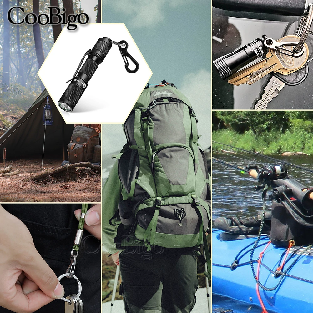 10pc Mini Carabiner Clip Metal Spring Snap Hooks Paracord Lanyard Hanging Clips for Keychain Backpack Bottle Outdoor Accessories