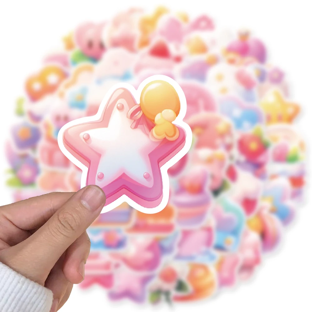 56PCS 3D Icon Cute Cartoon Personality Creative Graffiti Sticker Handcase Computer Car Skateboard Waterproof Sticker Wholesale