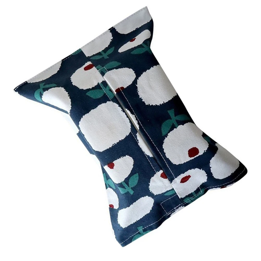 

1pc Box Fabric Linen Paper Holder Pull Out Holder Bag Office Home Storage Case Paper Napkin Tissue Bag Tissue