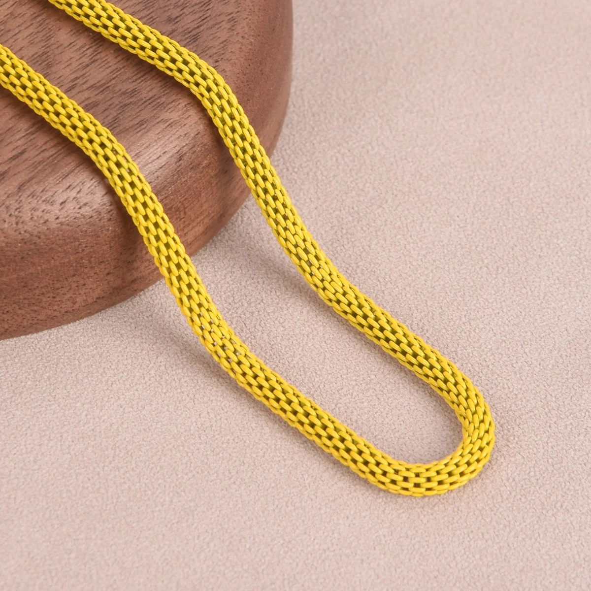120CM Color Coated 3mm Hollow Iron Metal Closed Snake Chain Necklace For Jewelry Making DIY Crafts Findings
