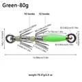 1pcs green 80g