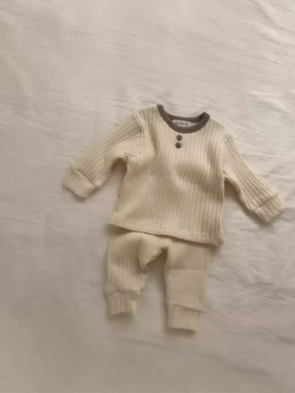 2024 Autumn New Baby Long Sleeve Home Clothes Set Infant Toddler Tops + Pants Suit Cotton Boy Girl Comfortable Homewear Outfits