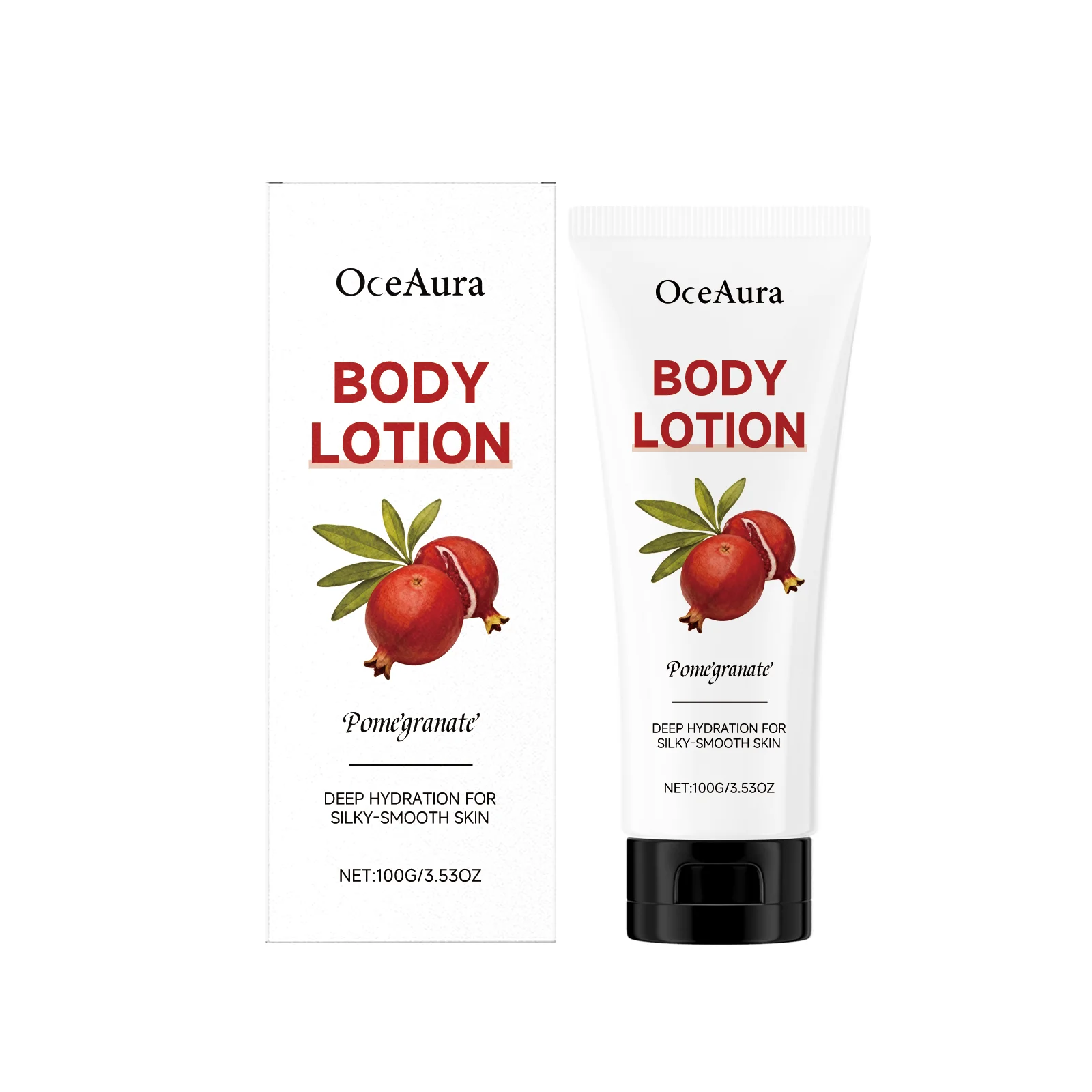 

OceAura Гранатовый лосьон для тела, увлажняющий крем для глубокого увлажнения для шелковистой гладкой кожи, питательный крем для сухой кожи, 100 г