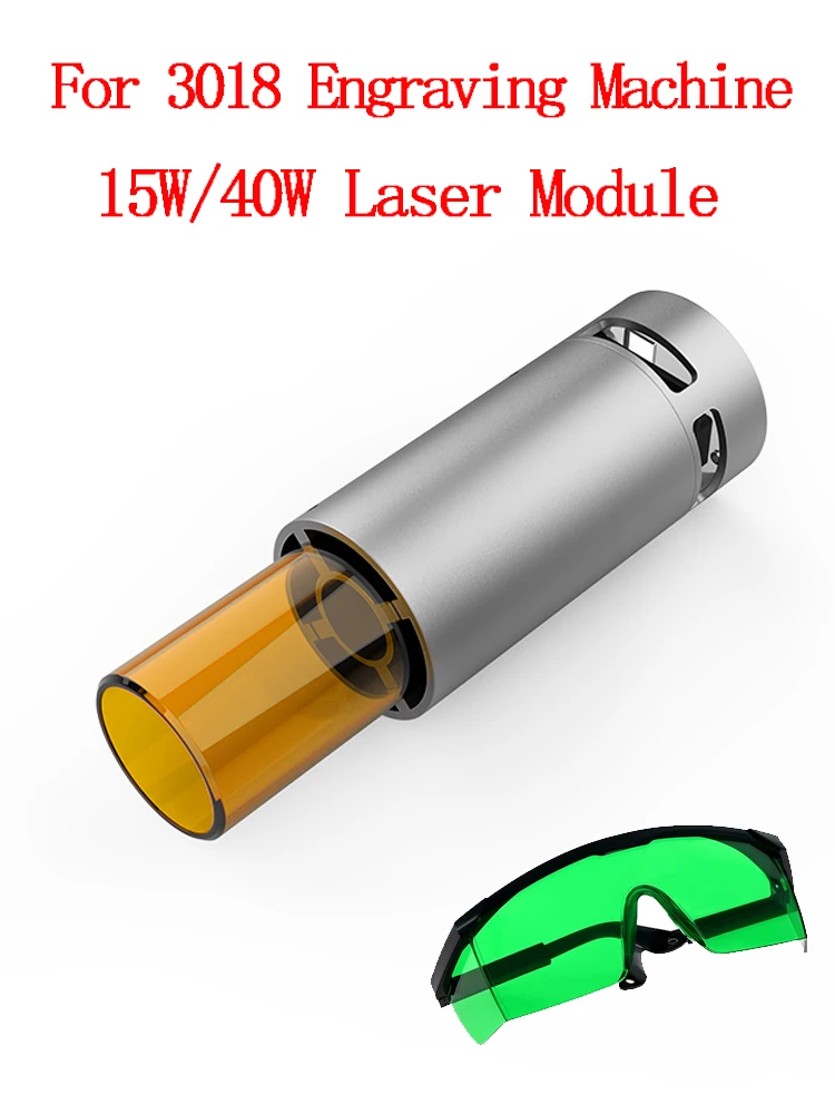 15W/40W Laser Module 450nm Continuous Laser Fast High Precision Cut Engraver Printer Cutter for 3018 Pro