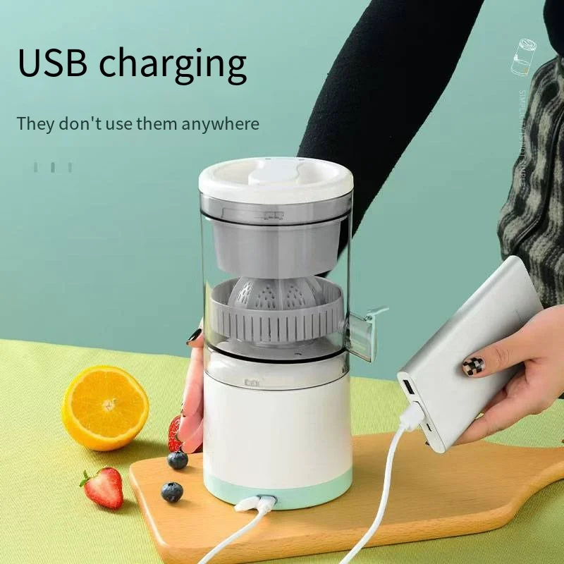 Portable juicer can handle all kinds of fruits, rechargeable is a must-have for travel