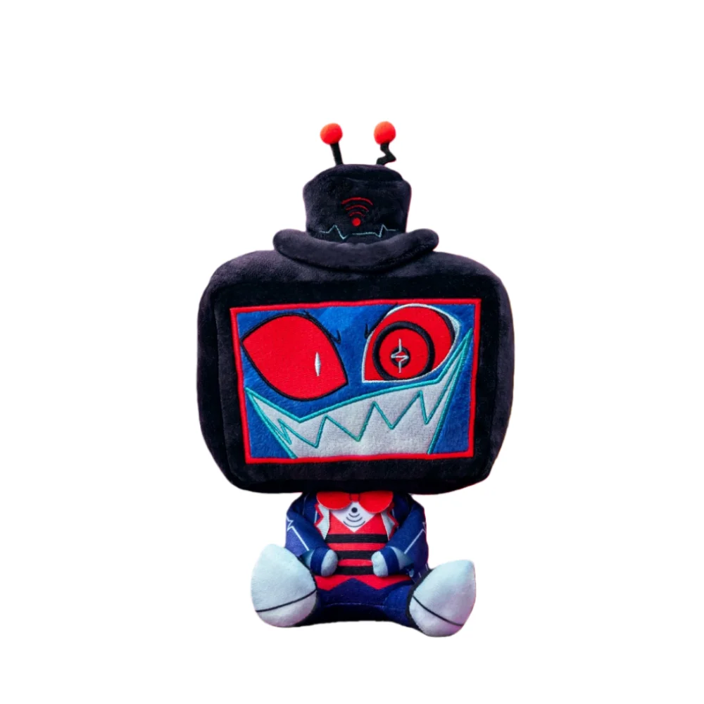 10CM Hazbin Anime Alastor Vox Valentino sin atributos colgante figura de peluche colgante mochila decoración llavero accesorio de regalo