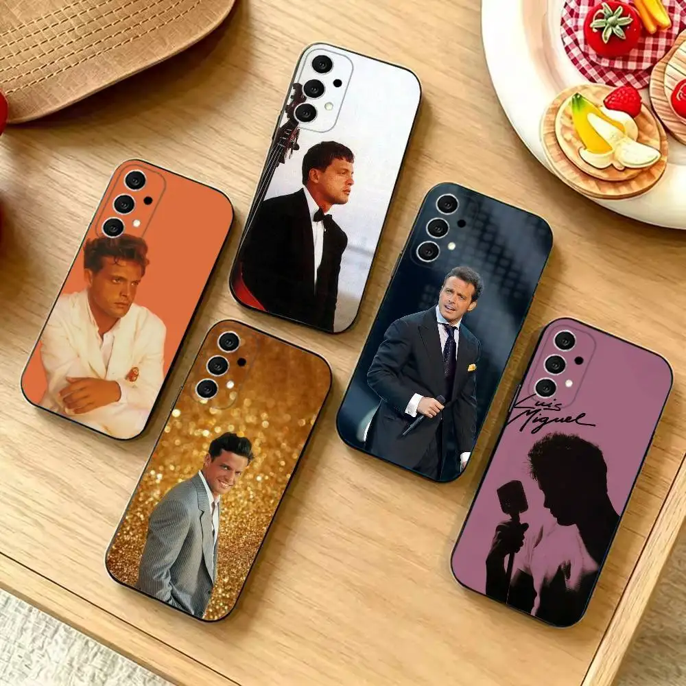Music Luis Miguel Singer Slim Shockproof Black Phone Case, Compatible with Samsung S20-S26,Note20,Ultra,Plus,FE,Lite