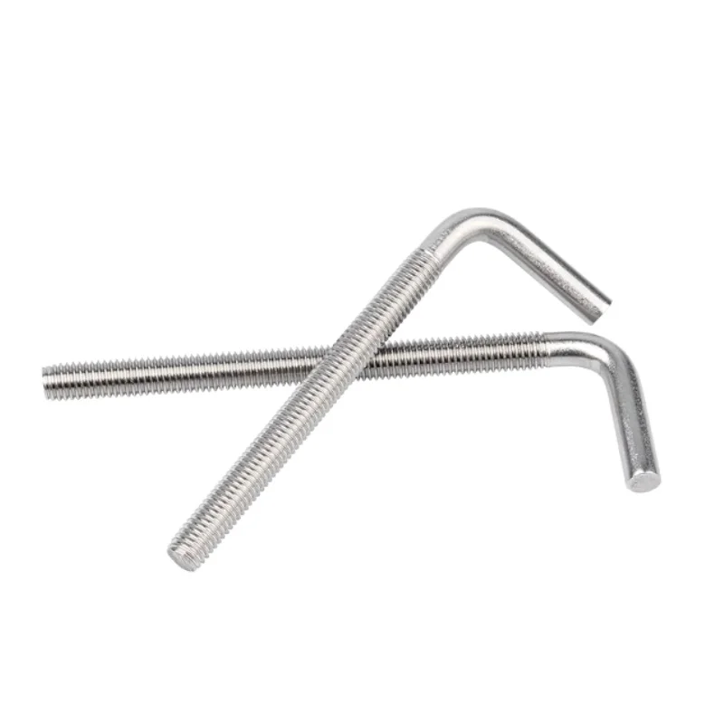 Tornillo de perno de anclaje de ángulo recto en forma de L M4 M5 M6 M8 M10 M12 304 tornillo de ángulo recto de acero inoxidable perno de anclaje en forma de 7