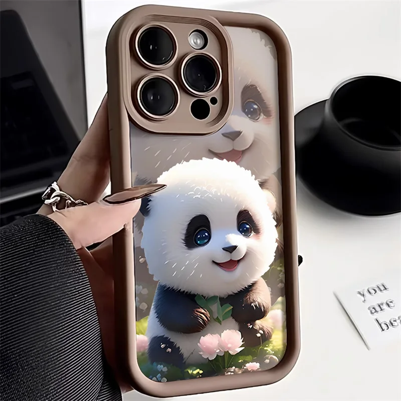 

Panda Case For Samsung S24 Plus S25 Ultra S23 S22 S21 S20 FE A55 5G A54 A53 A52 A35 A34 A33 A32 A16 A15 A14 A13 Soft Back Cover