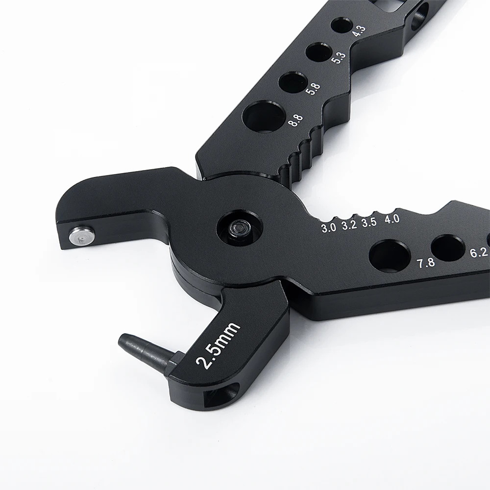 YEAHRUN Metal Multifunction Shock Absorber Pliers Clamp Ball Head Clip Wrench For 1/8 1/10 SCX10 TRX4 RC Model Crawler Car Tools