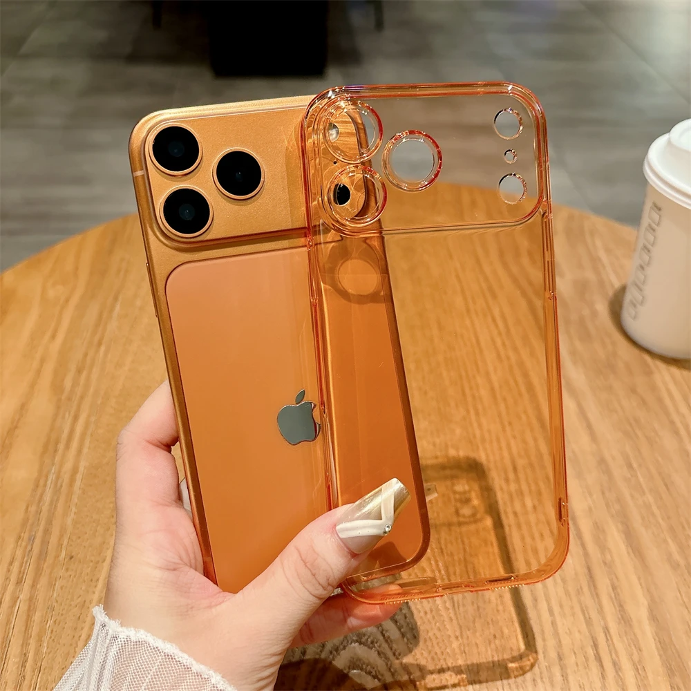 حافظة شفافة فاخرة رفيعة للغاية لهاتف آيفون 17 16 15 14 13 12 11 Pro Max Plus غطاء حماية لعدسة الكاميرا الهوائية #6