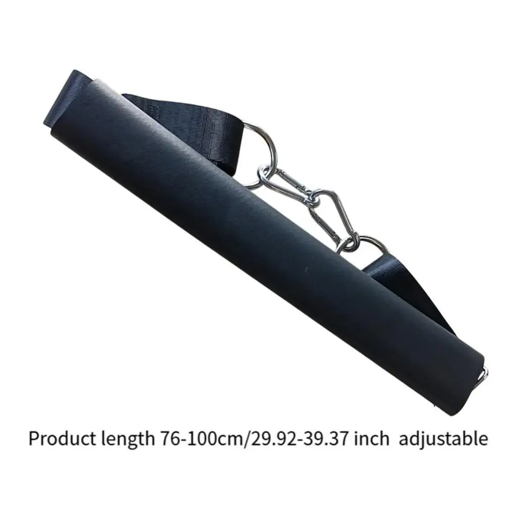 Pilates Foot Strap Long Yoga Strap Cotton Stainless Steel Easy Install Exercise Strap for Home Gym