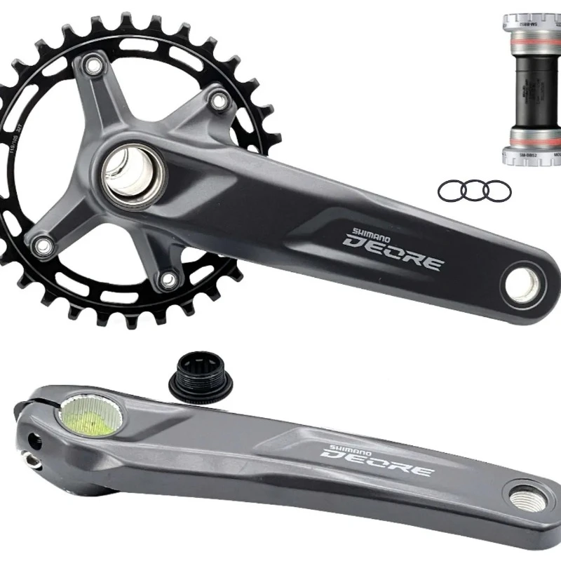 SHIMANO Deore M5100 Crankset for MTB Bike FC-M5100-1 170mm 175mm 30T 32T Chainring BB52  MT500 MT501 10/11 Speed