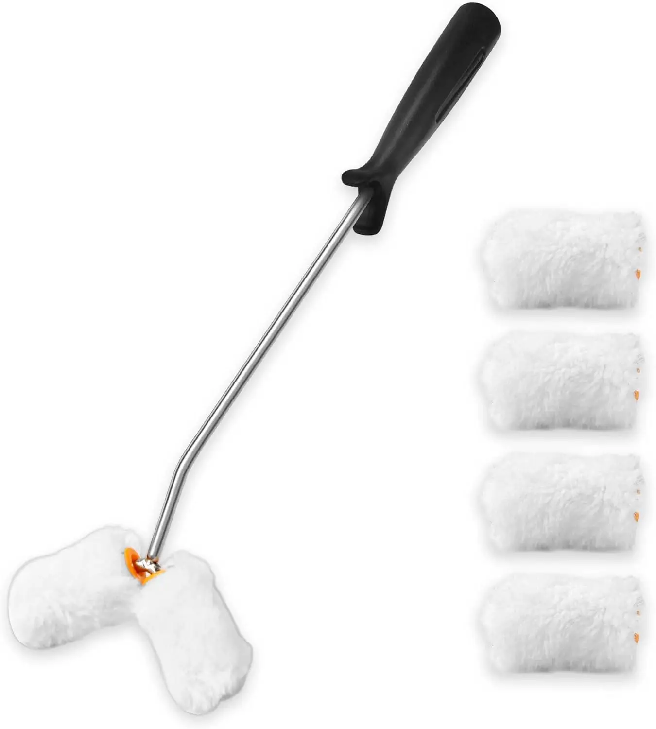 

Corner Paint Roller Kit for Small Areas, Mini Frame with Microfiber Covers, Comfortable Handle for Pipes and Walls