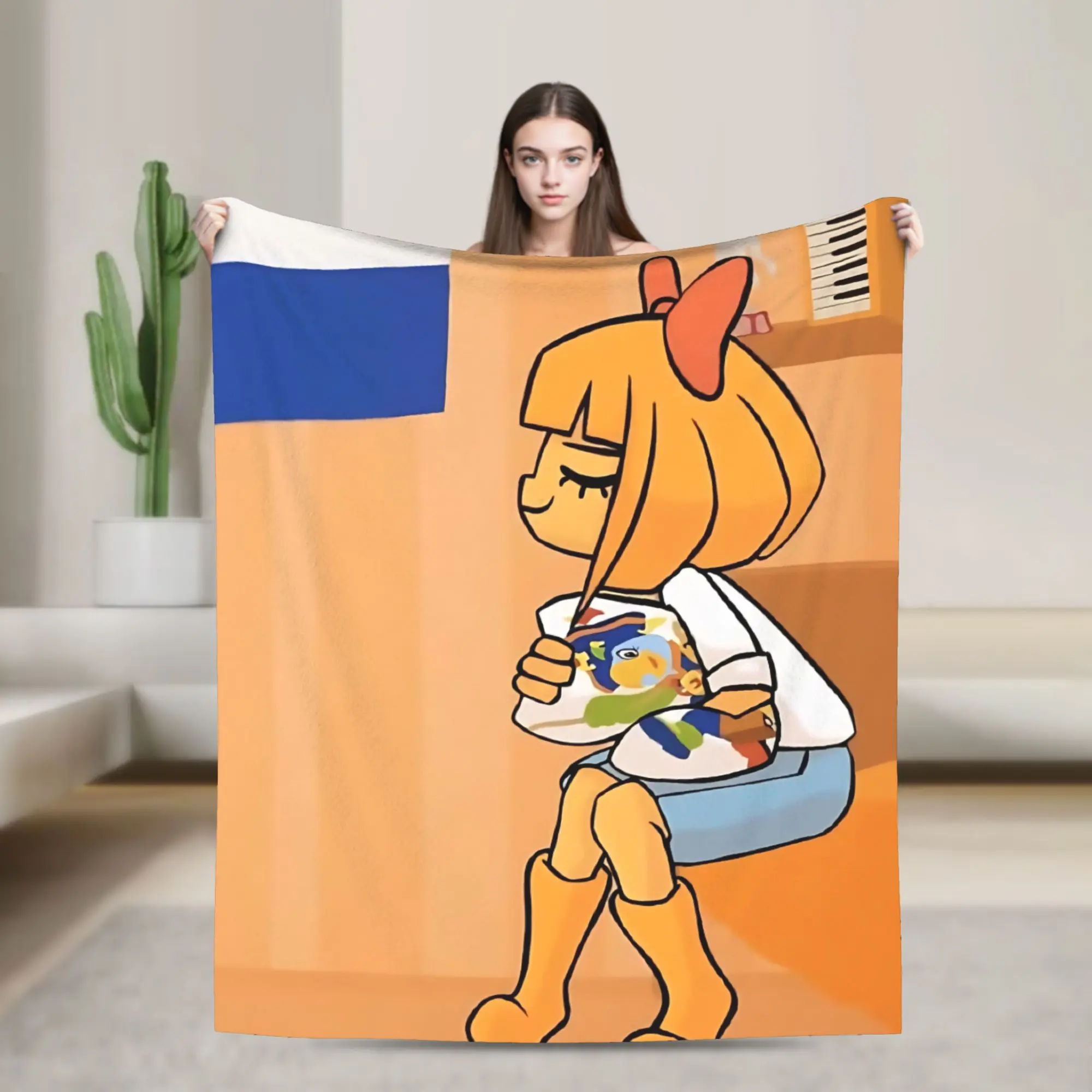 Ongezelligs    Mymy Knitted Blankets Humor Flannel Throw Blanket Summer Air Conditioning Personalised Lightweight Bedsprea,
