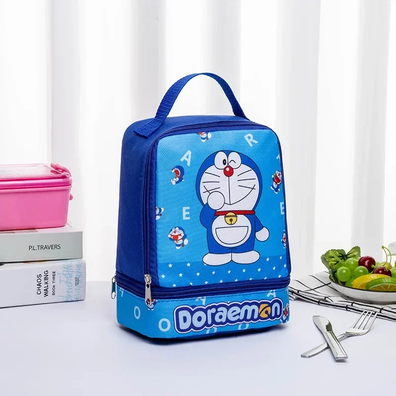 

Doraemon children's handbag lunch box bag milk fruit storage bag double layer lunch student bento bag