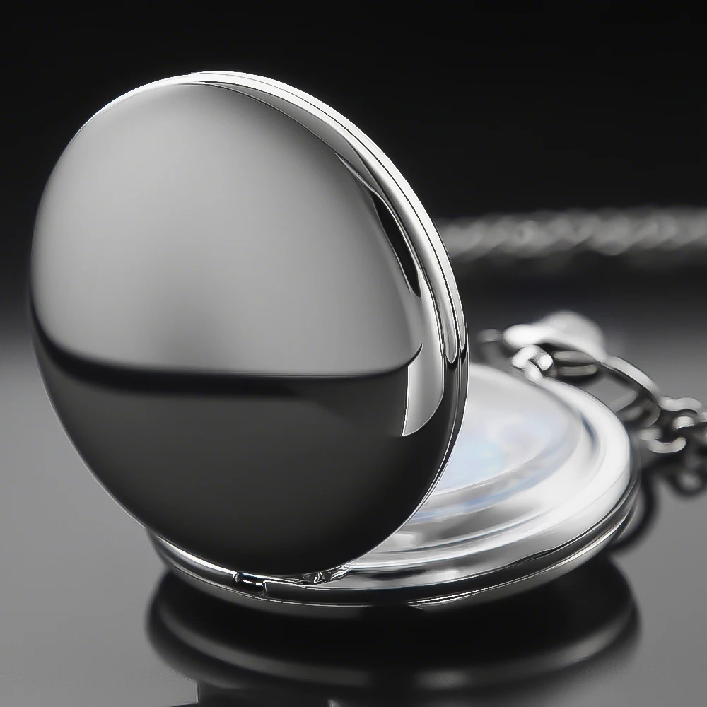 الفضة السلس ساعة جيب كوارتز السماء المرصعة بالنجوم خمر ساعة الجيب قلادة قلادة مجوهرات اكسسوارات هدايا Reloj De Bolsillo