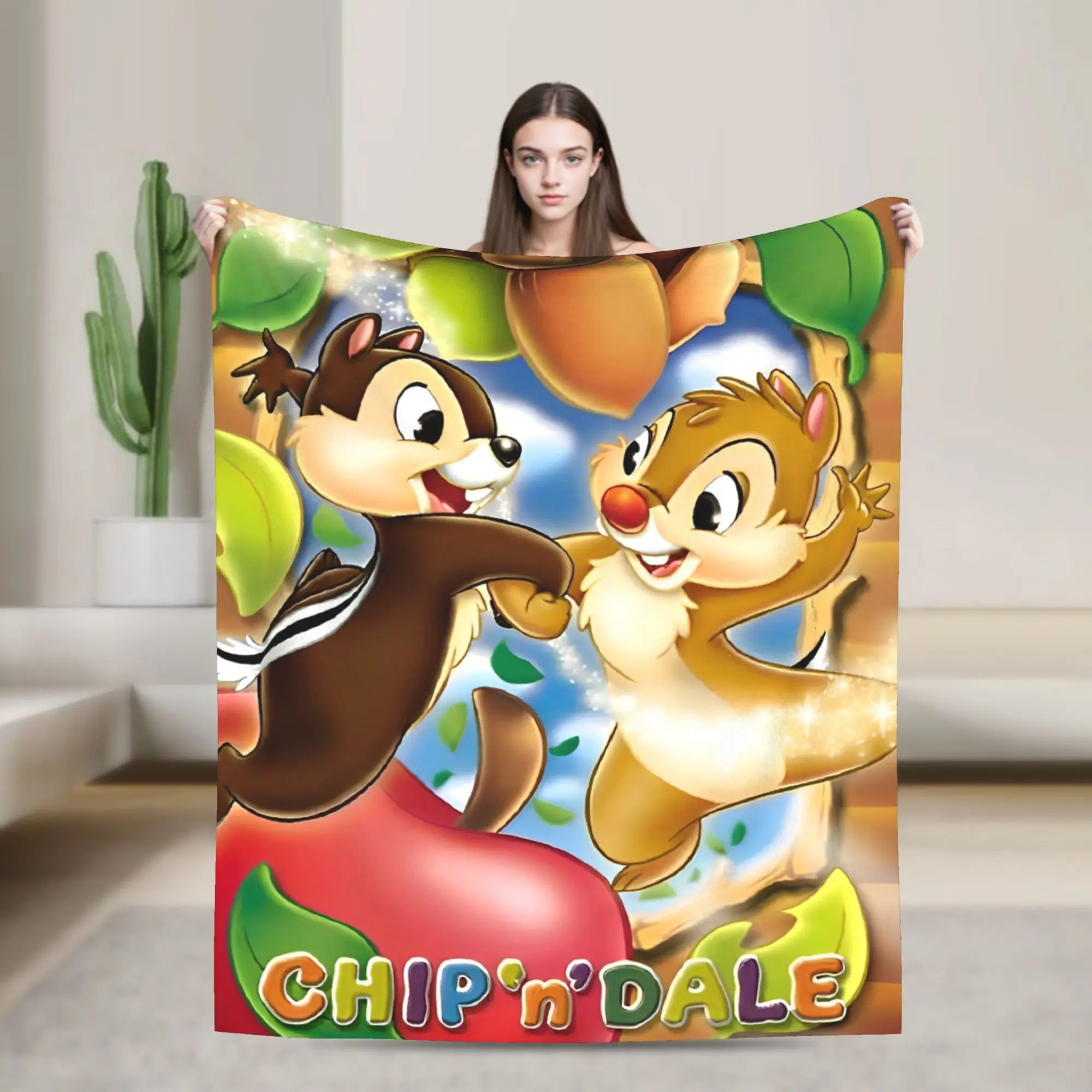 لطيف الكرتون السنجاب بطانية الصوف الصيف رقاقة 'n' ديل تنفس خفيفة الوزن رمي بطانية للسرير سيارة أفخم رقيقة لحاف #1