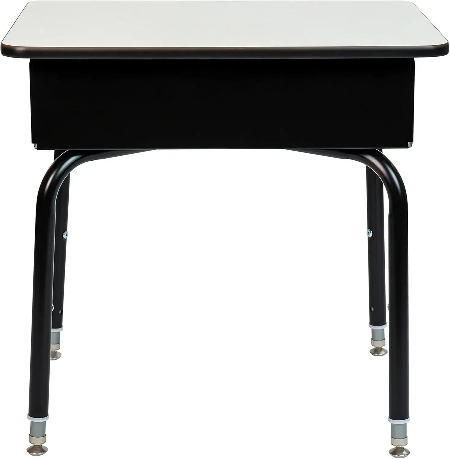 Furniture Billie Student Desk - Scrivania da scuola in metallo frontale aperto grigio - 24"L x 18"D altezza regolabile, scrivania resistente per la scuola