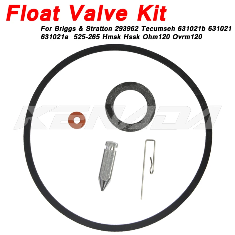 

Float Valve Kit For Briggs & Stratton 293962 Tecumseh: 631021b 631021 631021a 525-265 Float Valve Kit Hmsk Hssk Ohm120 Ovrm120