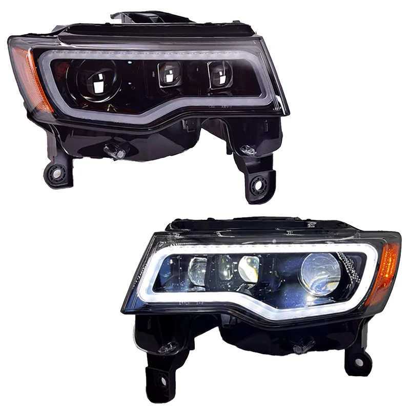 

For Jeep Grand Cherokee 2014-2021 Car Light System LED Headlights Upgraded Head Light Laser Front Lamp Daytime Running Lights