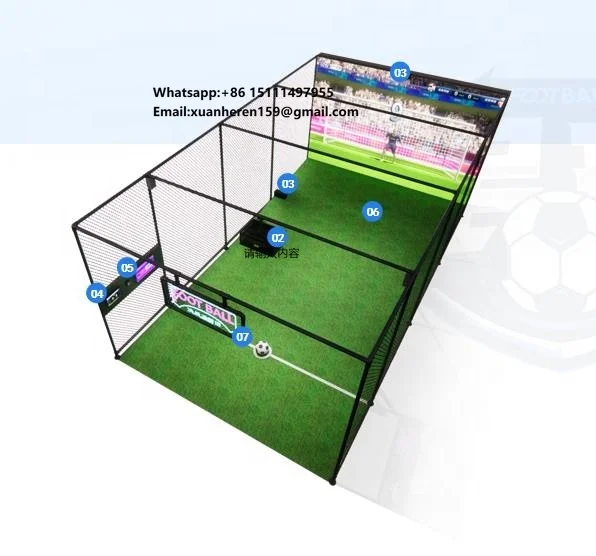 Interactive AR Soccer Simulation Wall Game Indoor Football Trainer with MR Equipment Projection Interactive Wall