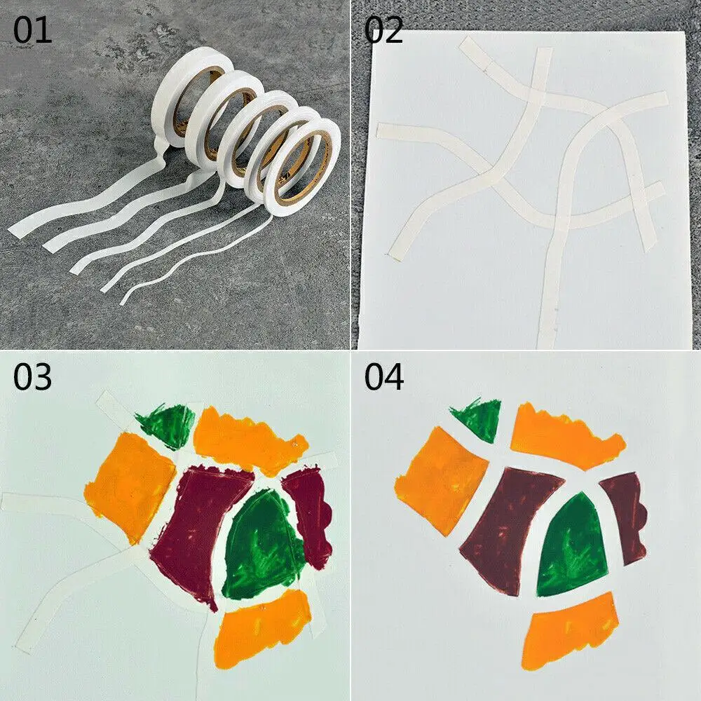 2Pcs Masking Tape for Curves Tools Paint Spray Tool For Tamiya RC Model Car